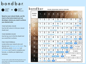 Bondbar developer applied during salon color service for even lift and control