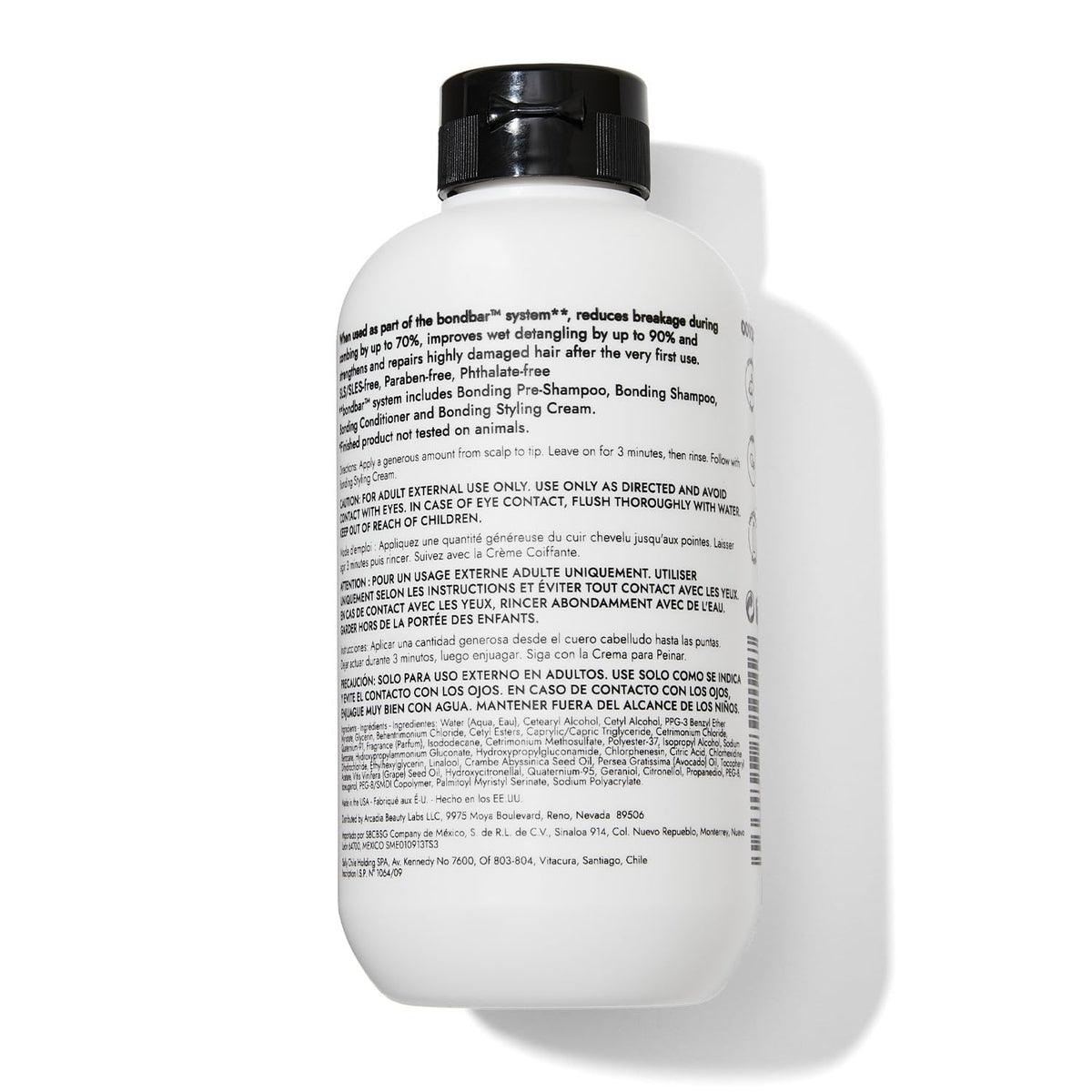 Bondbar bottle with recyclable symbol highlighting eco-friendly packaging