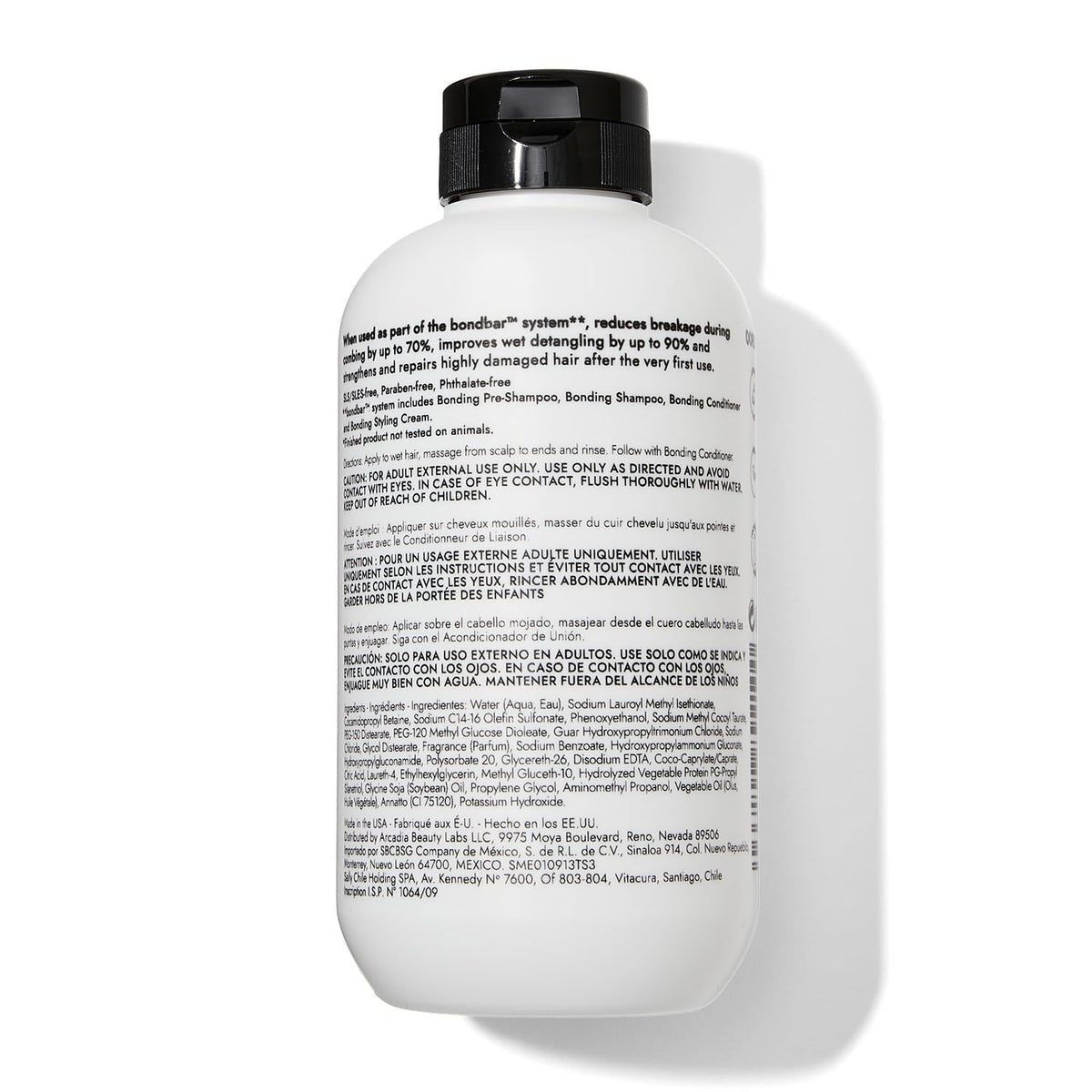 Bondbar bottle next to everyday items showing 8 fl oz scale