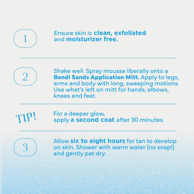 Bondi Sands can pictured with body range products to extend and maintain tan