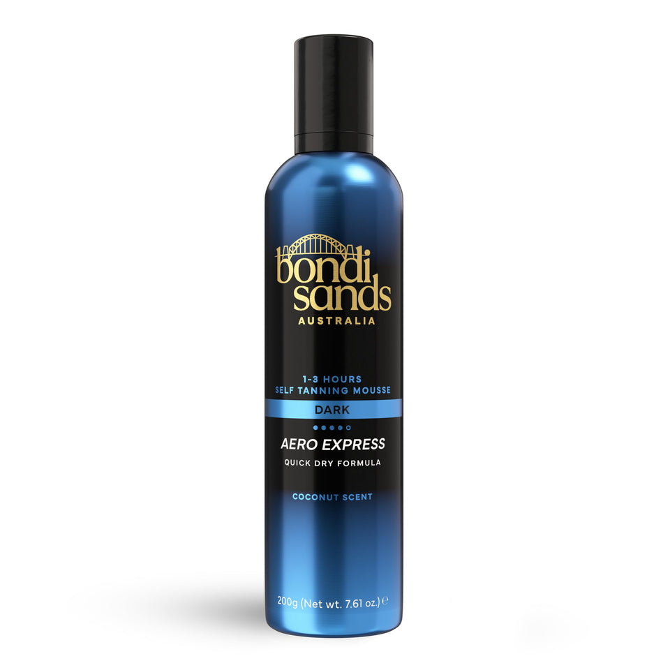 Bondi Sands front can showing product and quick tan benefit