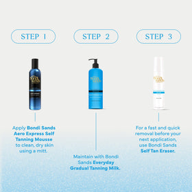 Bondi Sands coconut-scented foam in a beach lifestyle setting for fresh aroma