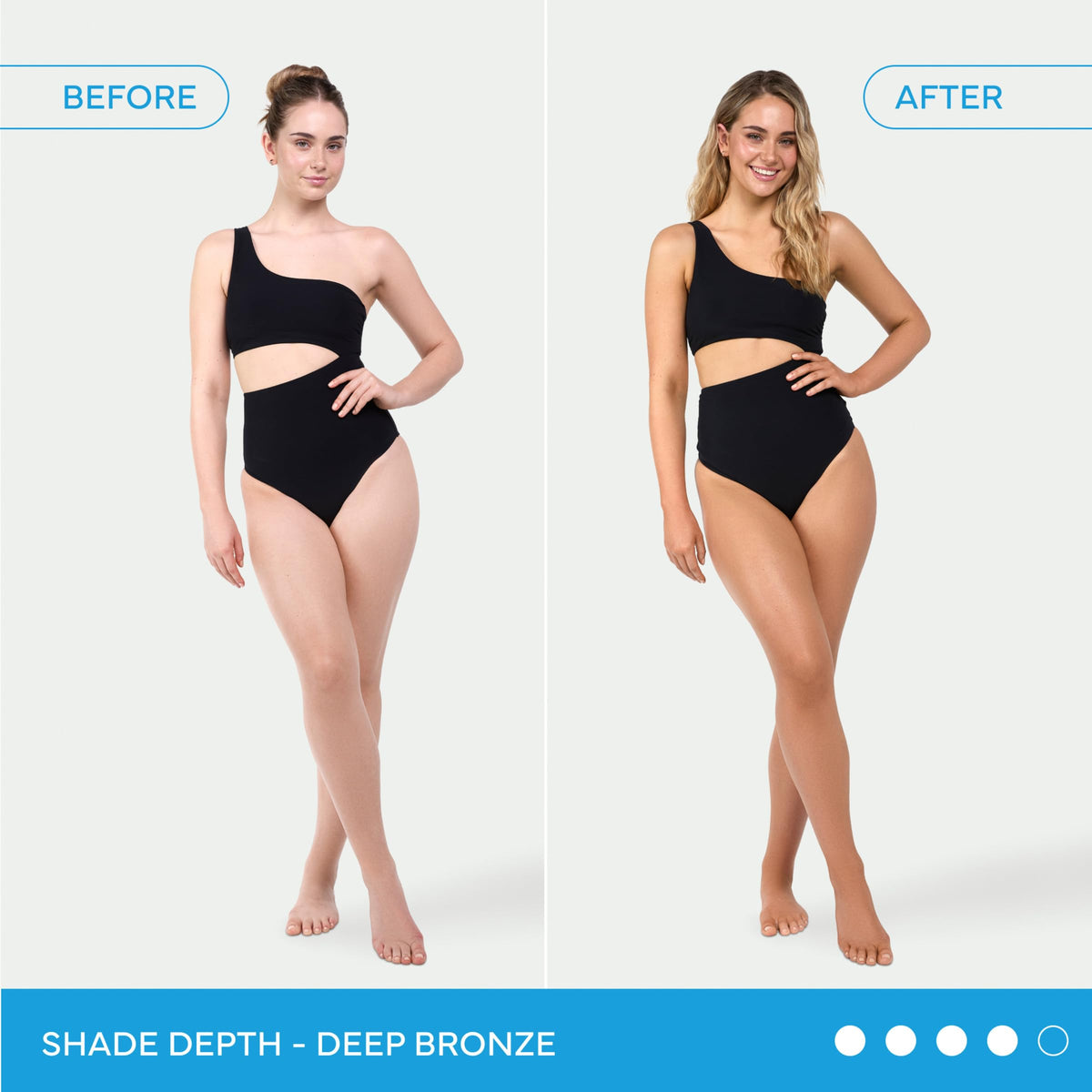 Bondi Sands application mitt front view protecting hands for streak-free finish