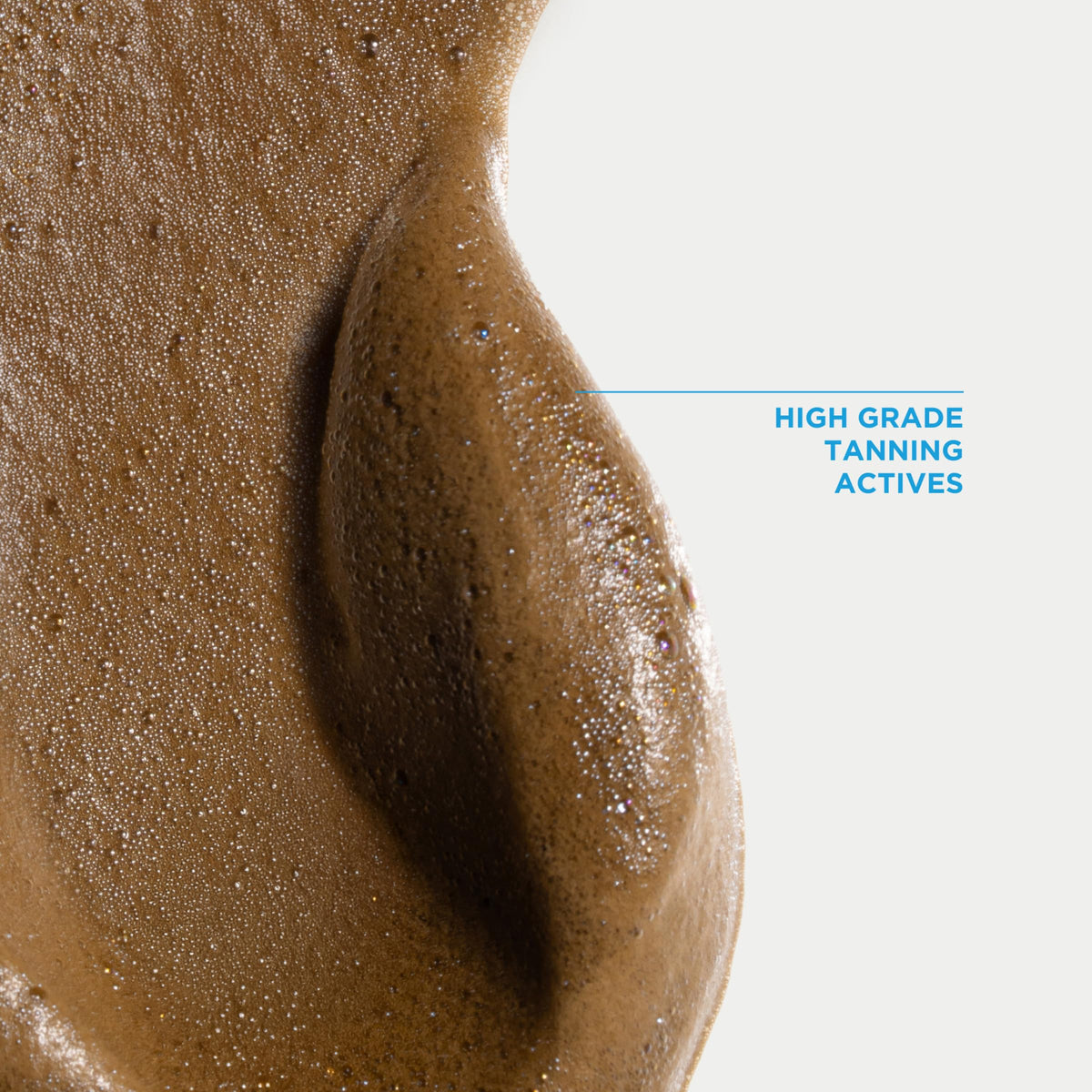 Bondi Sands applying foam to leg showing even coverage benefit
