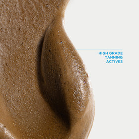 Bondi Sands applying foam to leg showing even coverage benefit