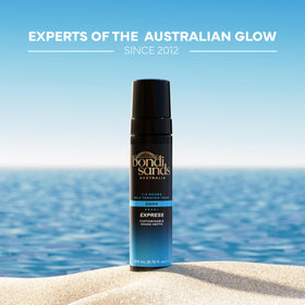Bondi Sands before and after legs showing natural, even tan result