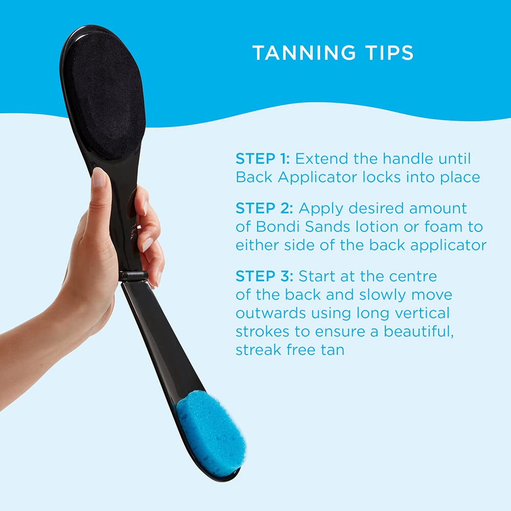 Bondi Sands blending sponge and spare pads arranged for quick swaps