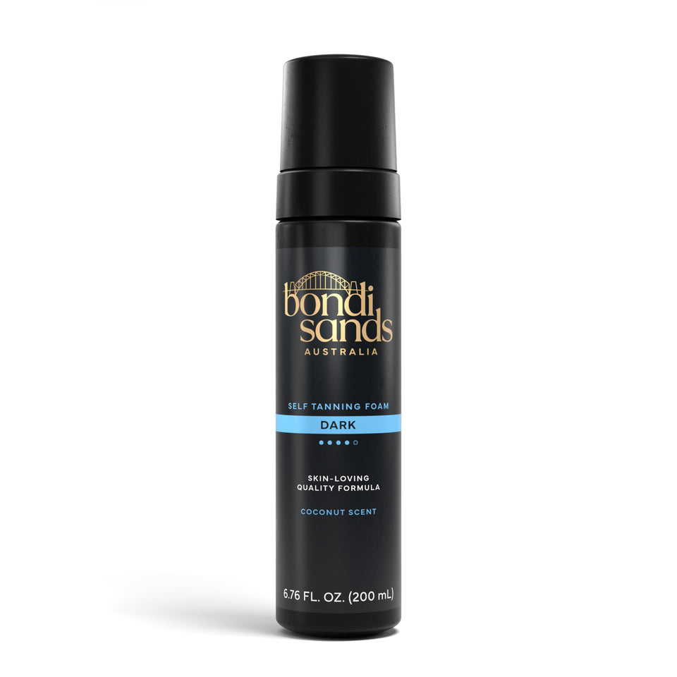 Bondi Sands front bottle shot showing product and packaging benefit