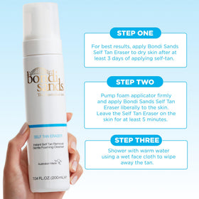 Bondi Sands bottle staged in bathroom showing everyday use convenience