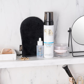 Bondi Sands facial application demonstrating even blending and subtle natural bronzing