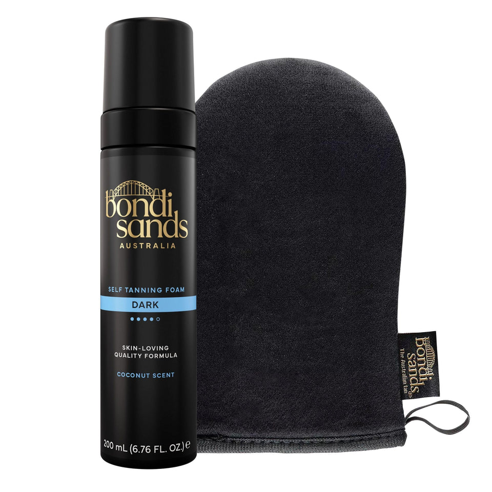 Bondi Sands front packaging shows product and value proposition for easy purchase
