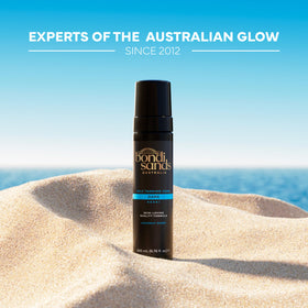 Bondi Sands before and after legs showing deep bronze outcome and natural blend