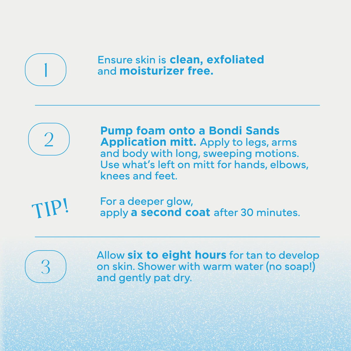 Bondi Sands in bathroom lifestyle scene for simple at-home tanning routine