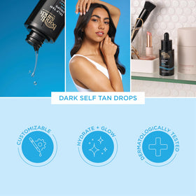 Bondi Sands application with mitt for streak-free even tan results