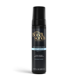 Bondi Sands front packaging showing foam bottle for easy identification and quick application