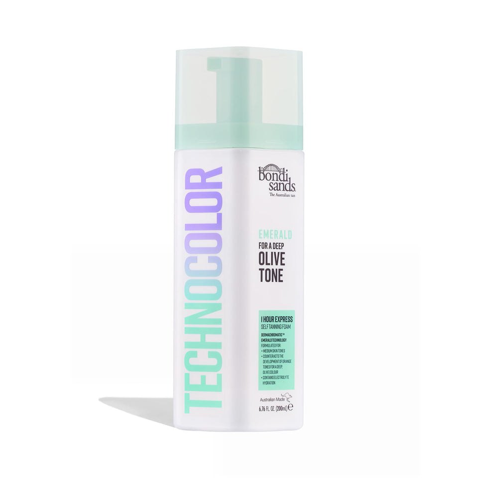 Bondi Sands front packaging showing product and benefit of fast one-hour tan