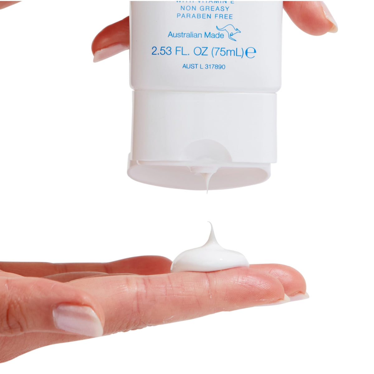 Bondi Sands lotion texture close-up demonstrating lightweight, fast-absorbing hydration benefit