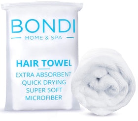 BONDI HOME & SPA front packaging showing towel and benefits
