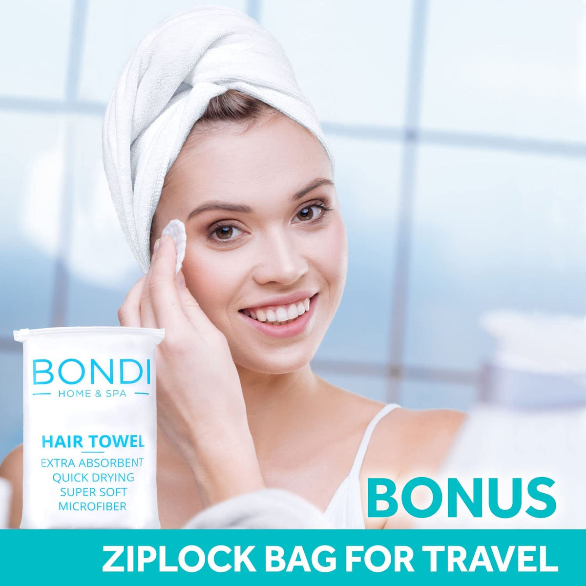 BONDI HOME & SPA comparison wet hair reduced-dry time demonstration
