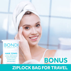 BONDI HOME & SPA comparison wet hair reduced-dry time demonstration