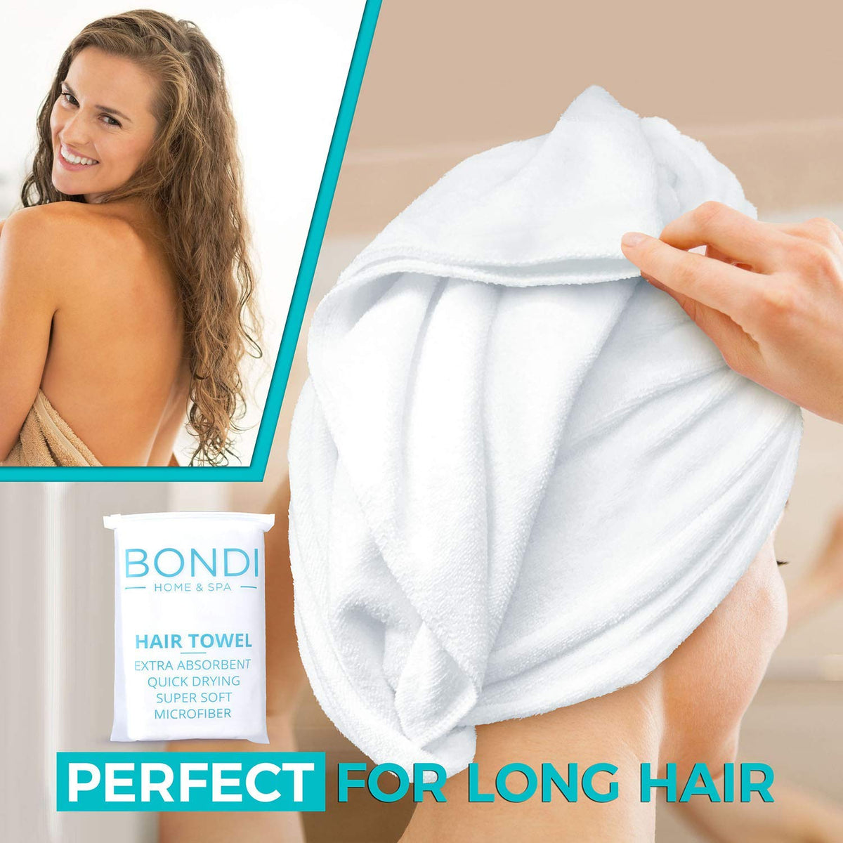 BONDI HOME & SPA wet-proof ziplock pouch protecting items