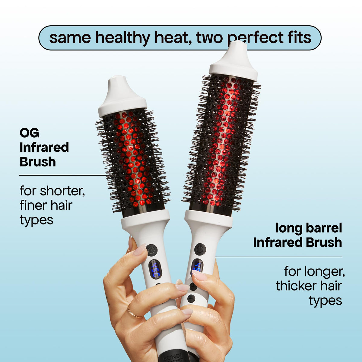 BONDIBOOST aloe-infused bristles detail preventing snags and reducing frizz