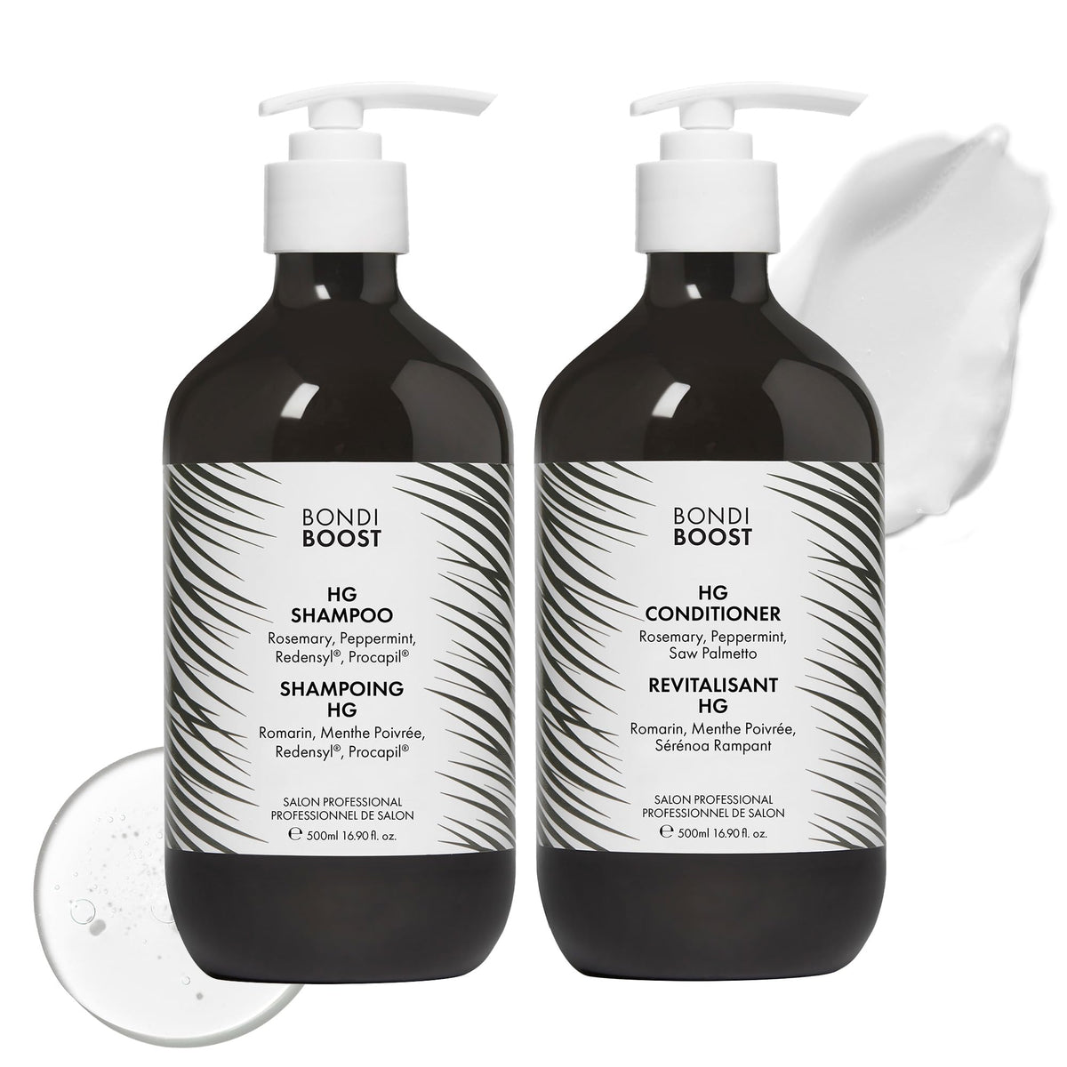 BONDIBOOST front packaging showing duo and clear labeling for fuller-looking hair