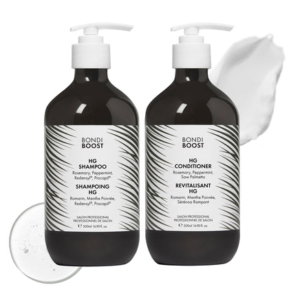 BONDIBOOST front packaging showing duo and clear labeling for fuller-looking hair