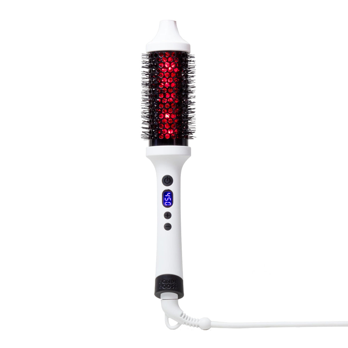 BONDIBOOST front view showing sleek heated round brush for polished styling