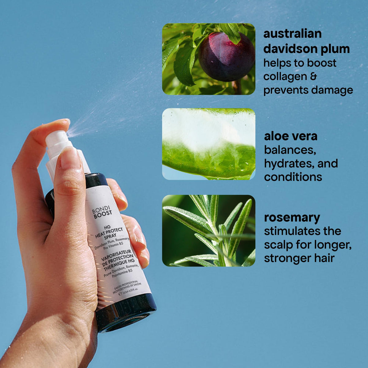 BONDIBOOST placed in a bathroom styling setup for routine use