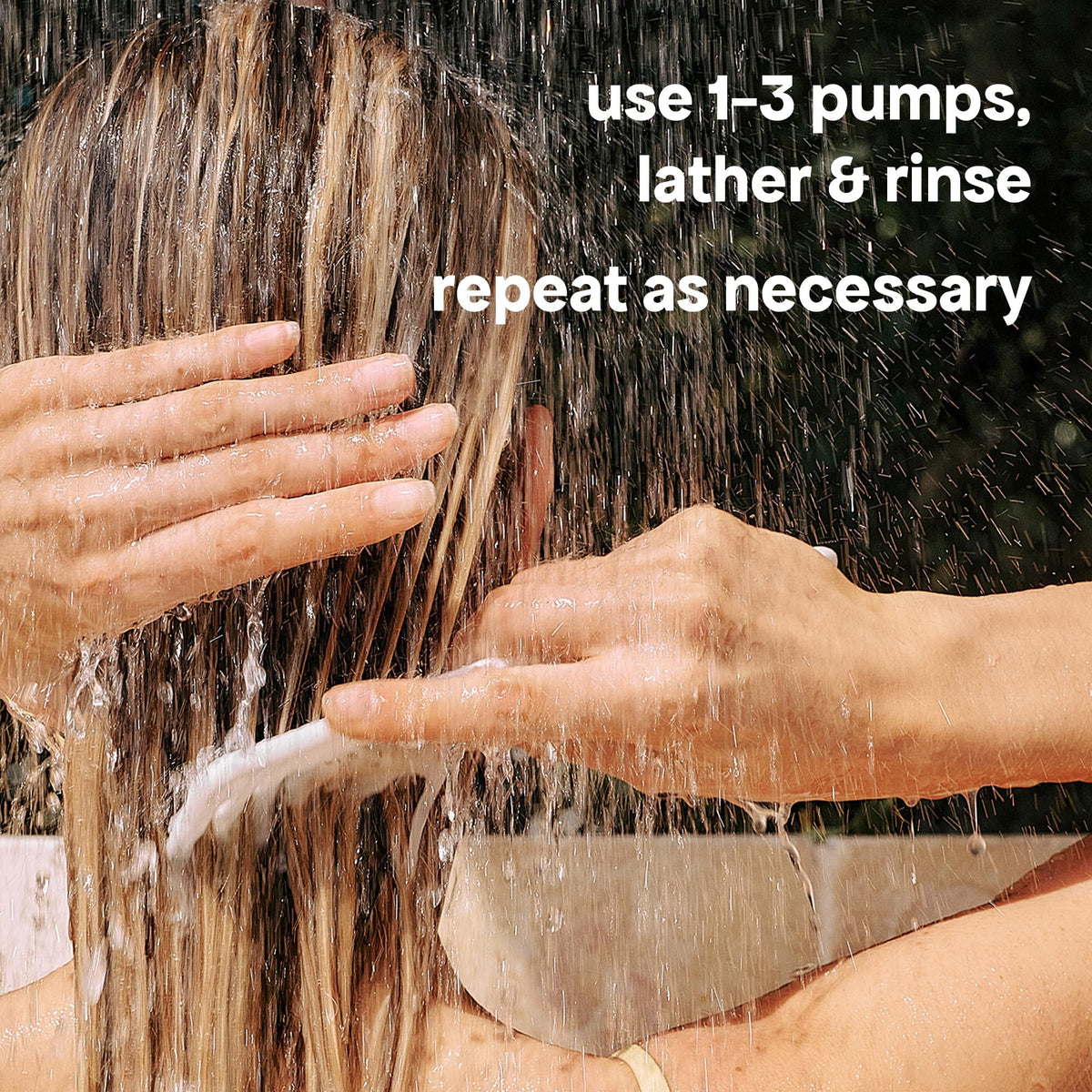 BONDIBOOST in-shower use showing cleansing and refreshing tingle