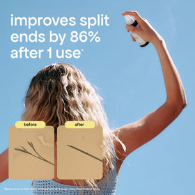 BONDIBOOST bottle held in hand to show compact travel-friendly size
