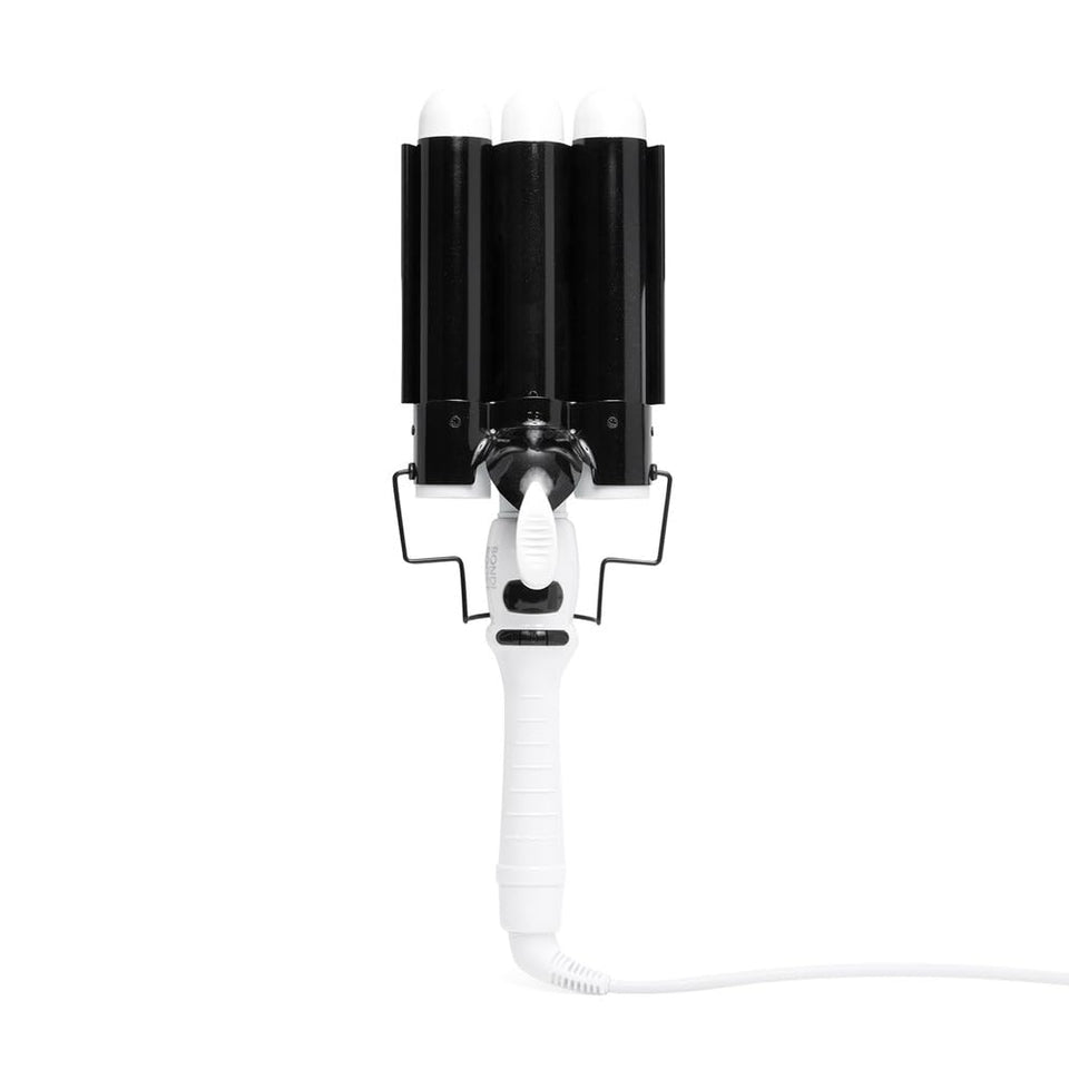 BONDIBOOST front view showing triple 32mm barrels and sleek profile for quick styling