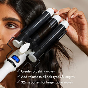 BONDIBOOST creating natural waves in long hair for salon-style volume and movement