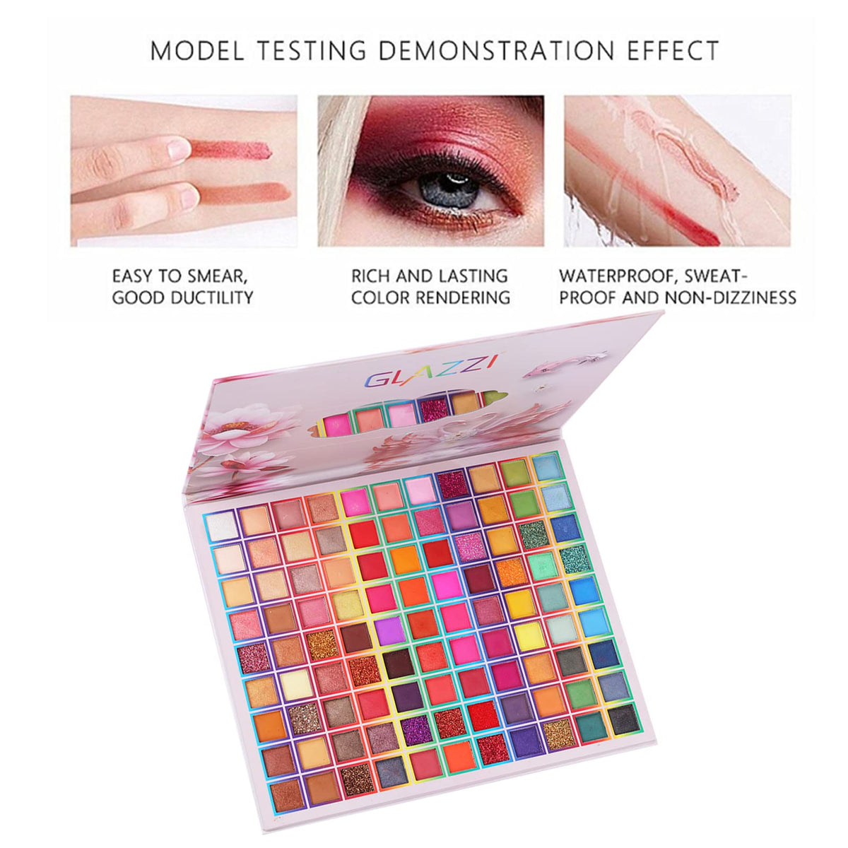 BONNIE CHOICE pressed glitter applied as topcoat for high-impact sparkle