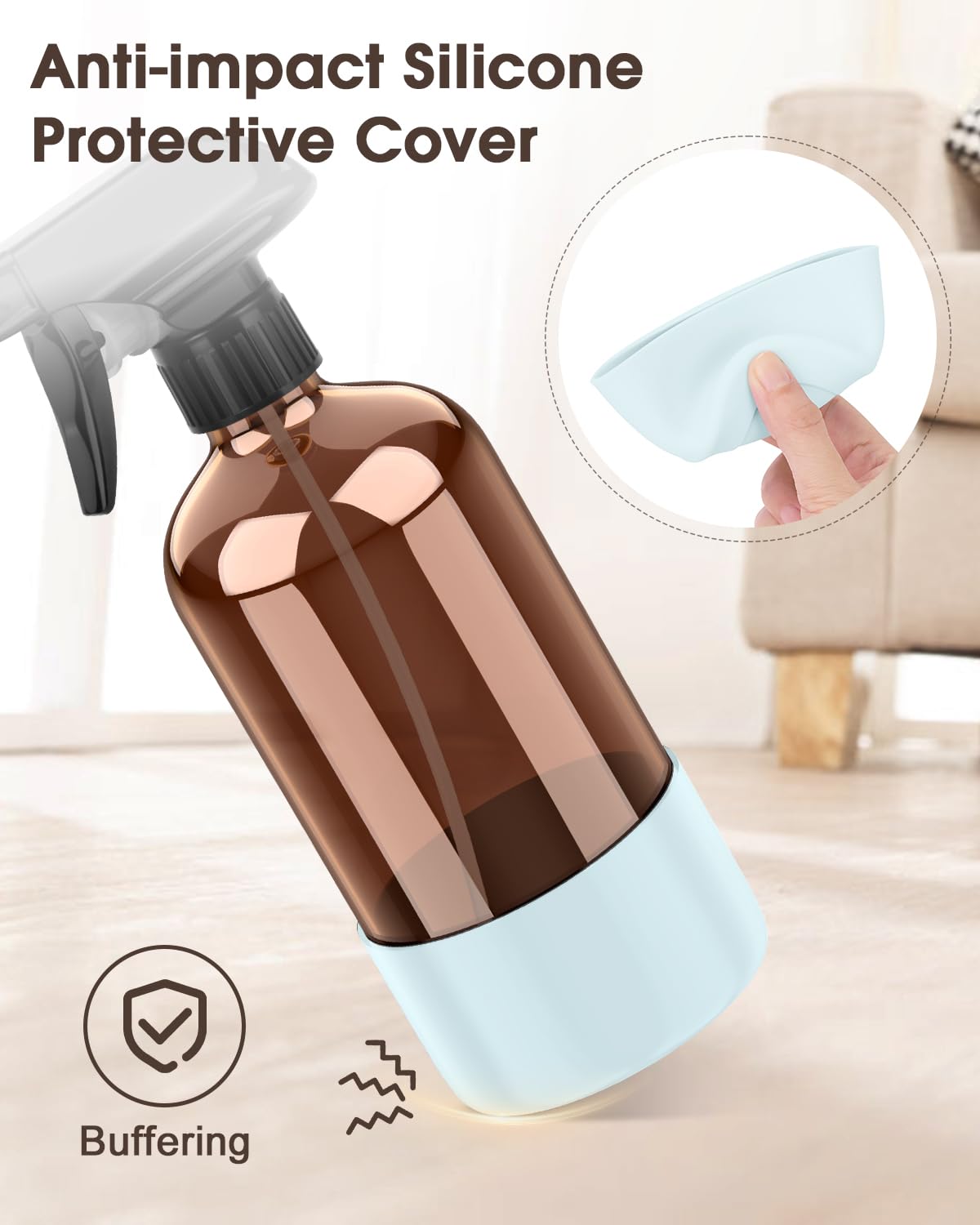 Bontip bottle held in hand to show 16 oz scale and comfortable handling