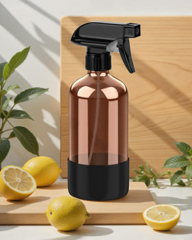Bontip bottle beside a 16 oz comparison jug showing true capacity and portability benefit