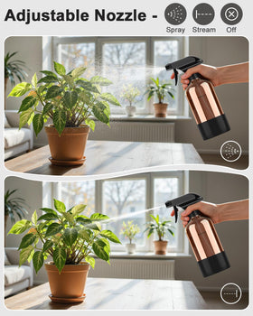 Bontip nozzle detail demonstrating adjustable spray head for mist or stream control
