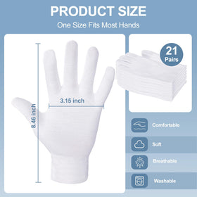 BONXAXK gloves worn overnight to retain hand moisturizer