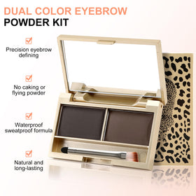 Boobeen open palette displaying two powders and mirror for quick touch-ups