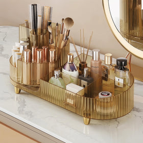 Booklov front view showing crystal amber organizer and tidy benefits