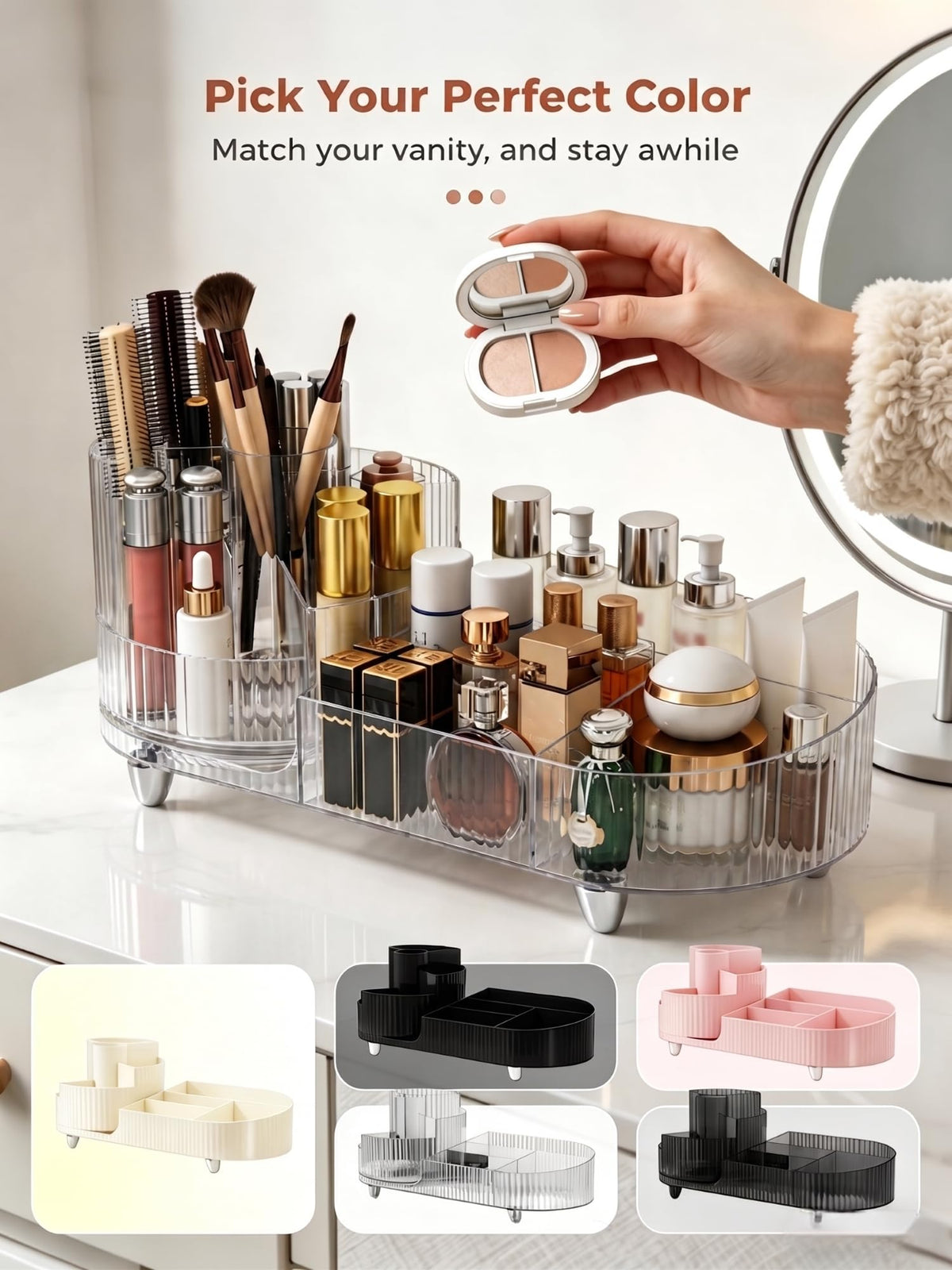 Booklov next to hand to show scale and how many items fit comfortably