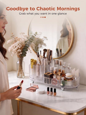 Booklov side profile highlighting slim footprint that saves vanity space