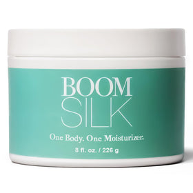 BOOM! by Cindy Joseph boomsilk front jar shows packaging and clear organic branding