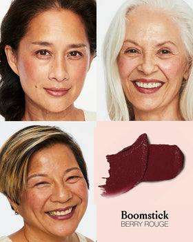 BOOM! by Cindy Joseph creamy stick texture close-up highlighting blendable, hydrating formula
