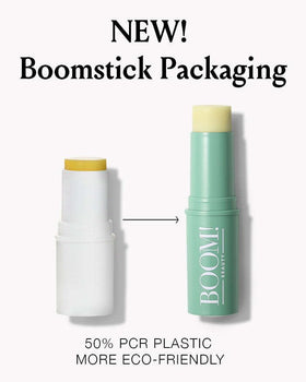 BOOM! by Cindy Joseph balm on lips for soft hydration and natural sheen