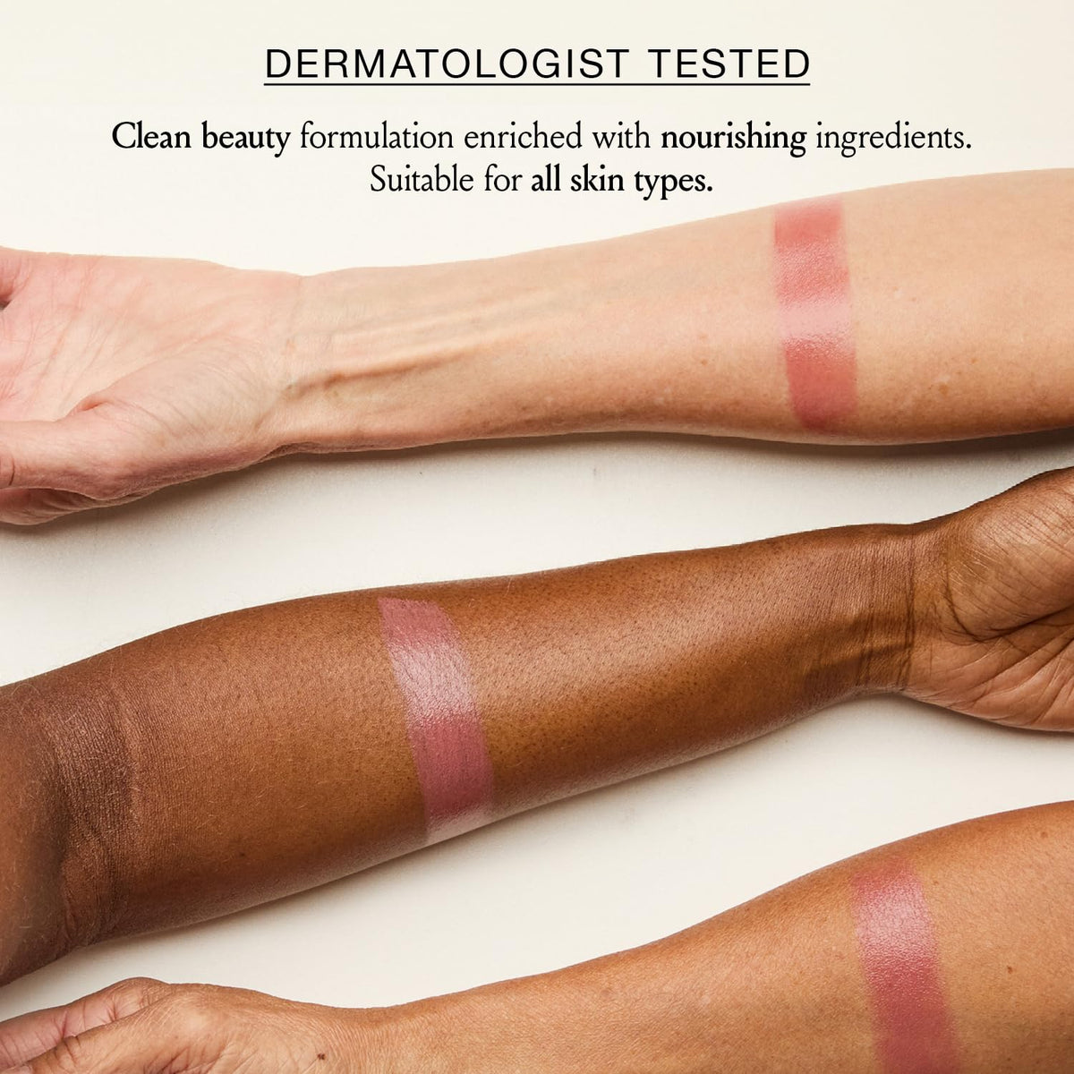 BOOM! by Cindy Joseph tint on lips showing hydrating, non-drying finish