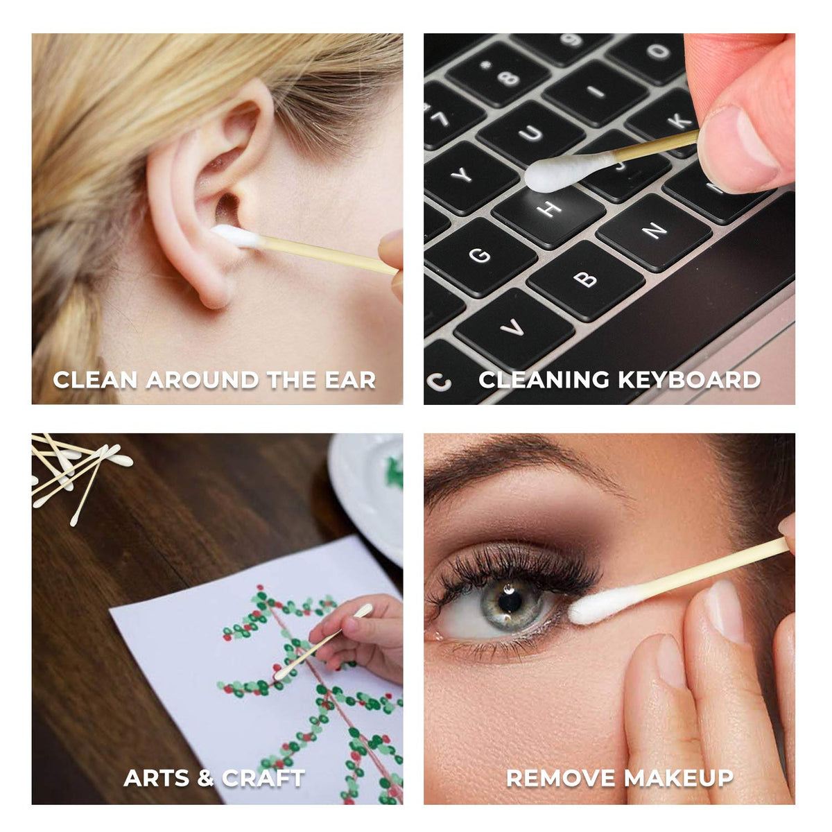 BOONBOO swab used for makeup touch-ups, gentle and accurate application