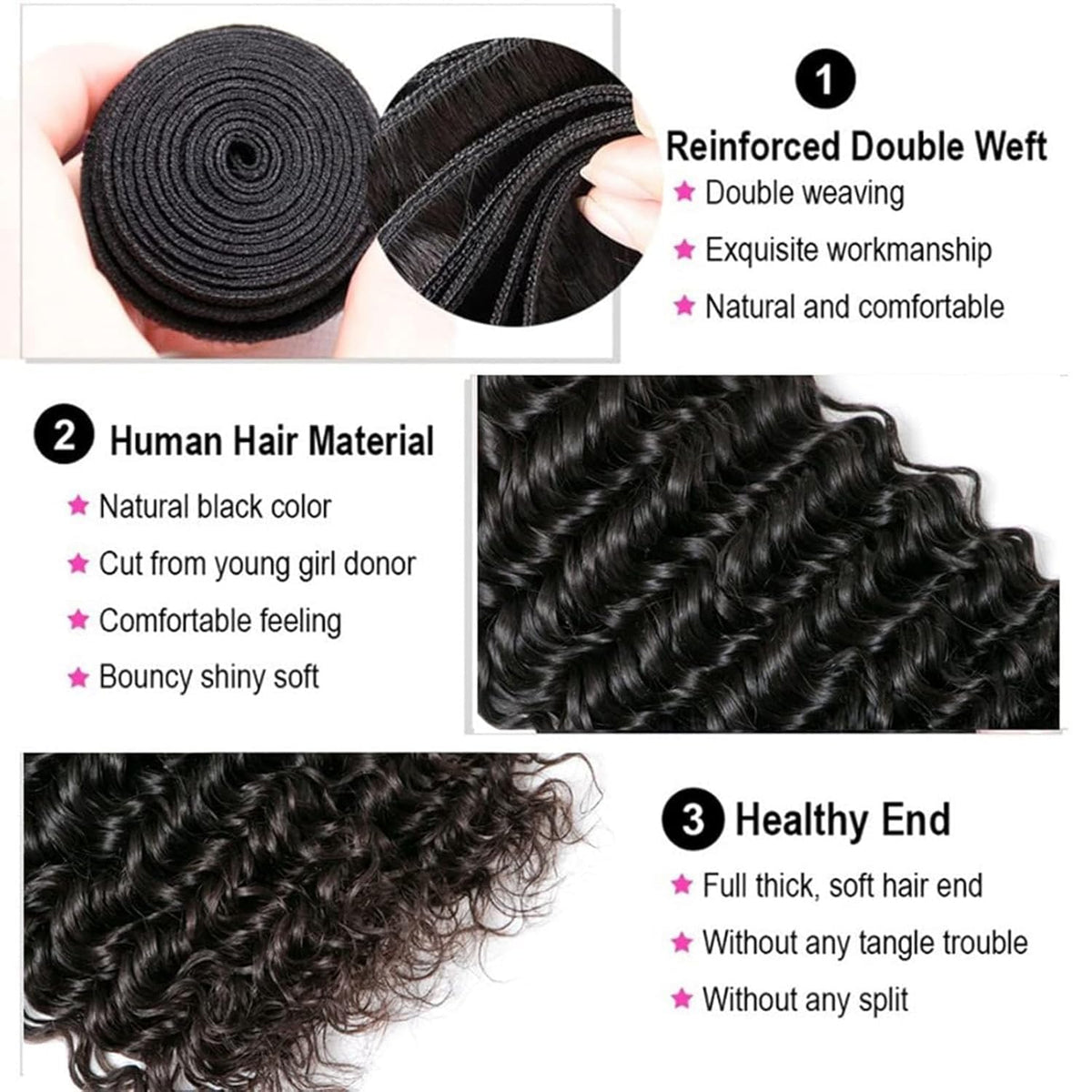 Boopwine tight deep wave texture detail emphasizing defined waves and natural bounce