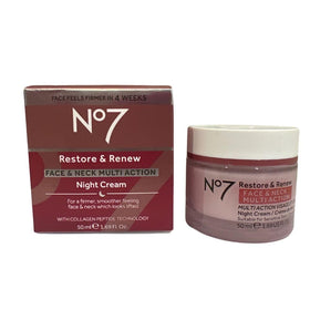 Boots No7 jar front view showing product and brand, promoting confident purchase